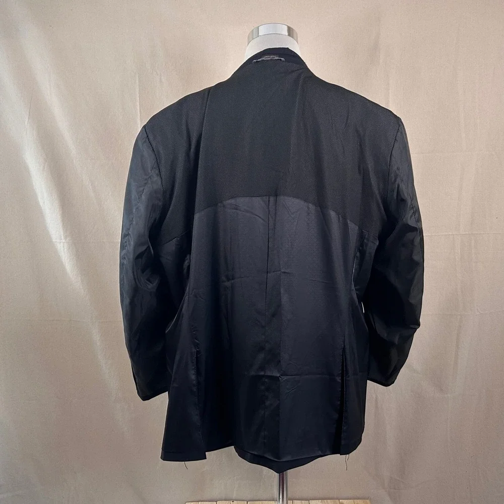 Joseph Abboud 54R Sport Coat Wool Blend Black Two Button Double Vented
